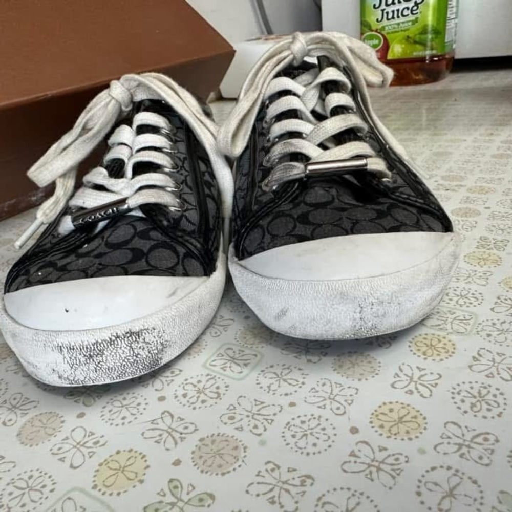 Coach Black and White Sneakers - Picture 9 of 9